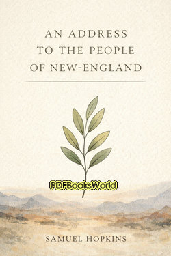 An Address to the People of New-England An Address to the People of New-England